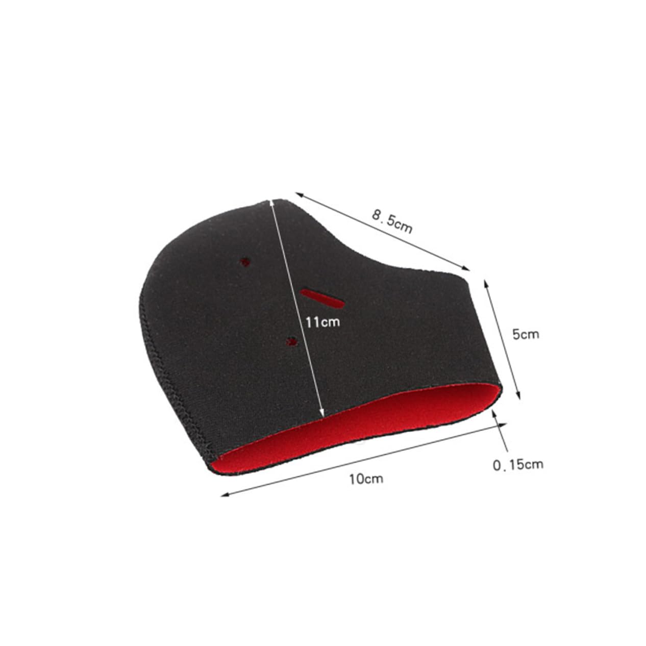 minkissy 2Pairs Heat Socks with Holes Indoor Ankle Support Socks for Cold Feet Cracking Foot Covers Black and Red for Relief and Comfort