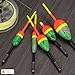 THKFISH Balsa Wood Spring Bobbers for Fishing, Slip Fishing Bobbers Spring Floats for Crappie Catfish Trout Panfish Walleyes Fishing Fixed Bobber 5 PCS