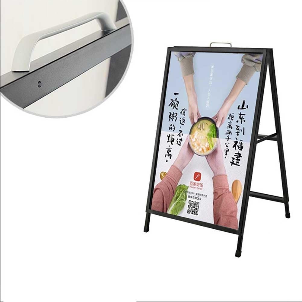 Heavy Duty Slide-in Folding A Frame Sign Sidewalk Sign 24x 36 Inch Frame Only - View #6