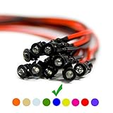 ?arówka led 6v 3w Durchmesser: Ø3mm 10 x Verkabelte Dioden LED + Plastik Halterung Wired Blau Klare Linse 6V 3mm