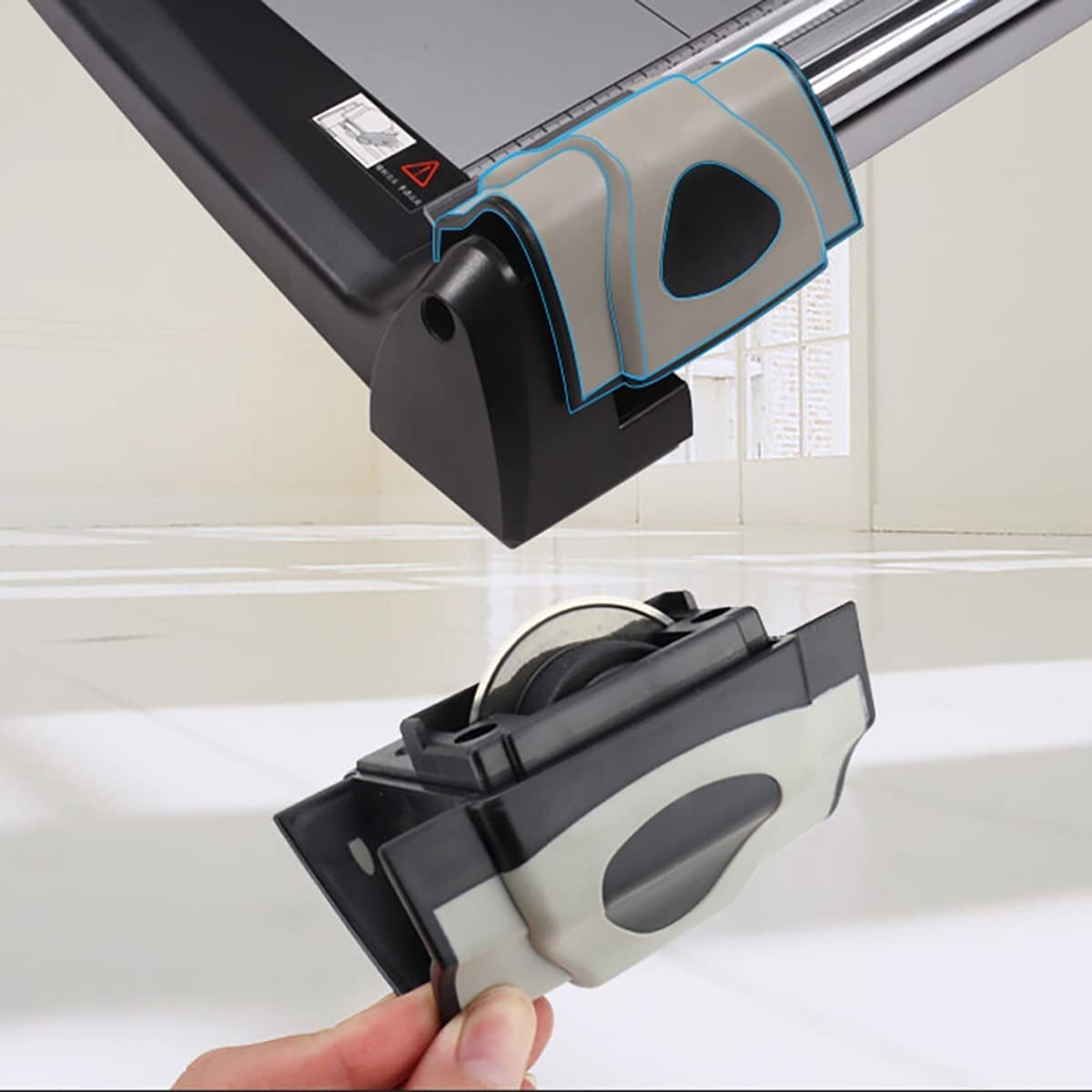 Papierschneider, Papierschneidemaschine, Rotationsschneider mit automatischer Sicherheitsvorkehrung, A4-Papierschneider, Guillotine für den Einsatz im Büro/in der Schule/zu Hause
