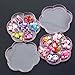 Comius Aretes de Cristal con Clip, 14 Pares Pendientes de Juego de...
