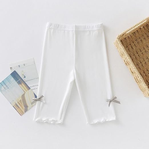 Leggings Corti Bambina ACMEDE - Confezione Da 4, Modal E Spandex, Elasticizzati, Estivi, Colorati E Comodi - Foto 6