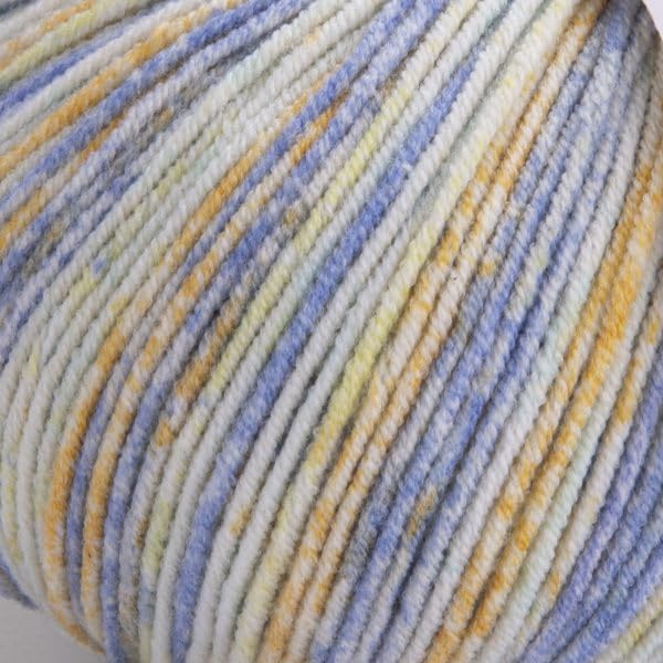 YarnArt Jeans Splash, Variegated Cotton Blend Yarn, 55% Cotton 45% Acrylic, Sport Weight, 1 Skein (50g, 174 yds) - Image 2