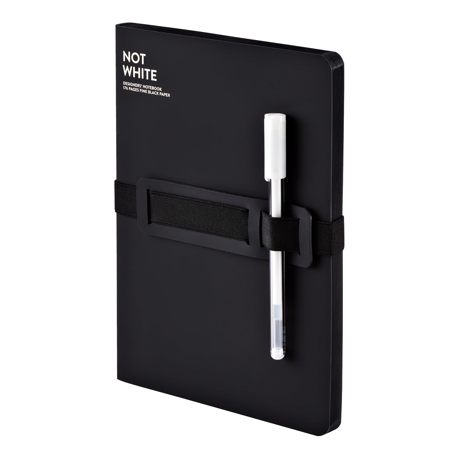 Nuuna Notizbuch A5+ Not White L Light - Schwarz, Leder schwarz
