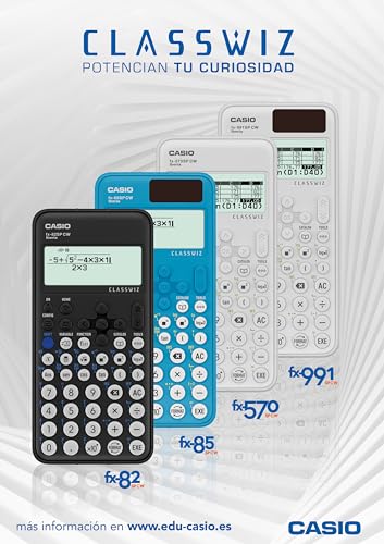 Calculadora científica Casio FX-991SP CW recomendada para el curriculum español solar 5
