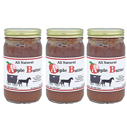 All Natural Fruit Butters - 8 Oz Jar - Qty 3 (Apple)