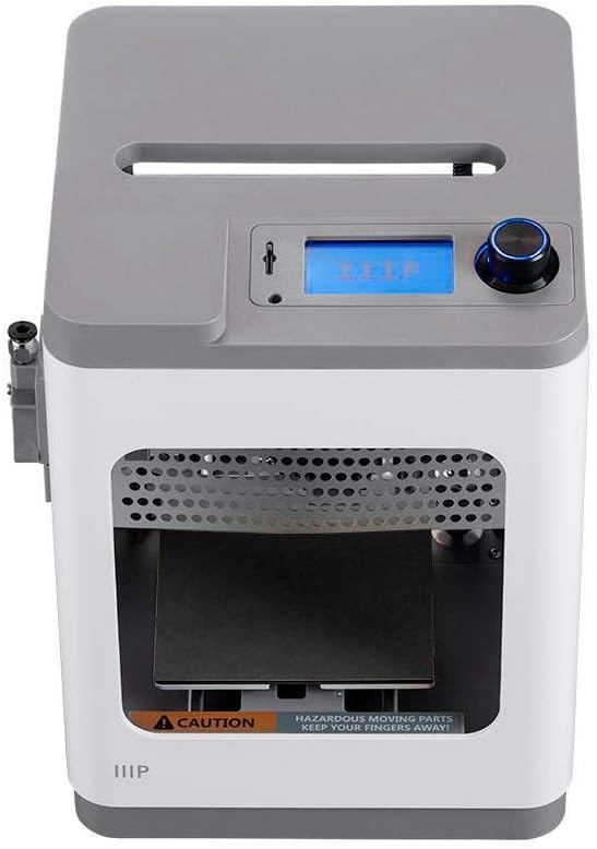 Top-down view of the Monoprice MP Cadet 3D Printer, highlighting the control panel and knob.