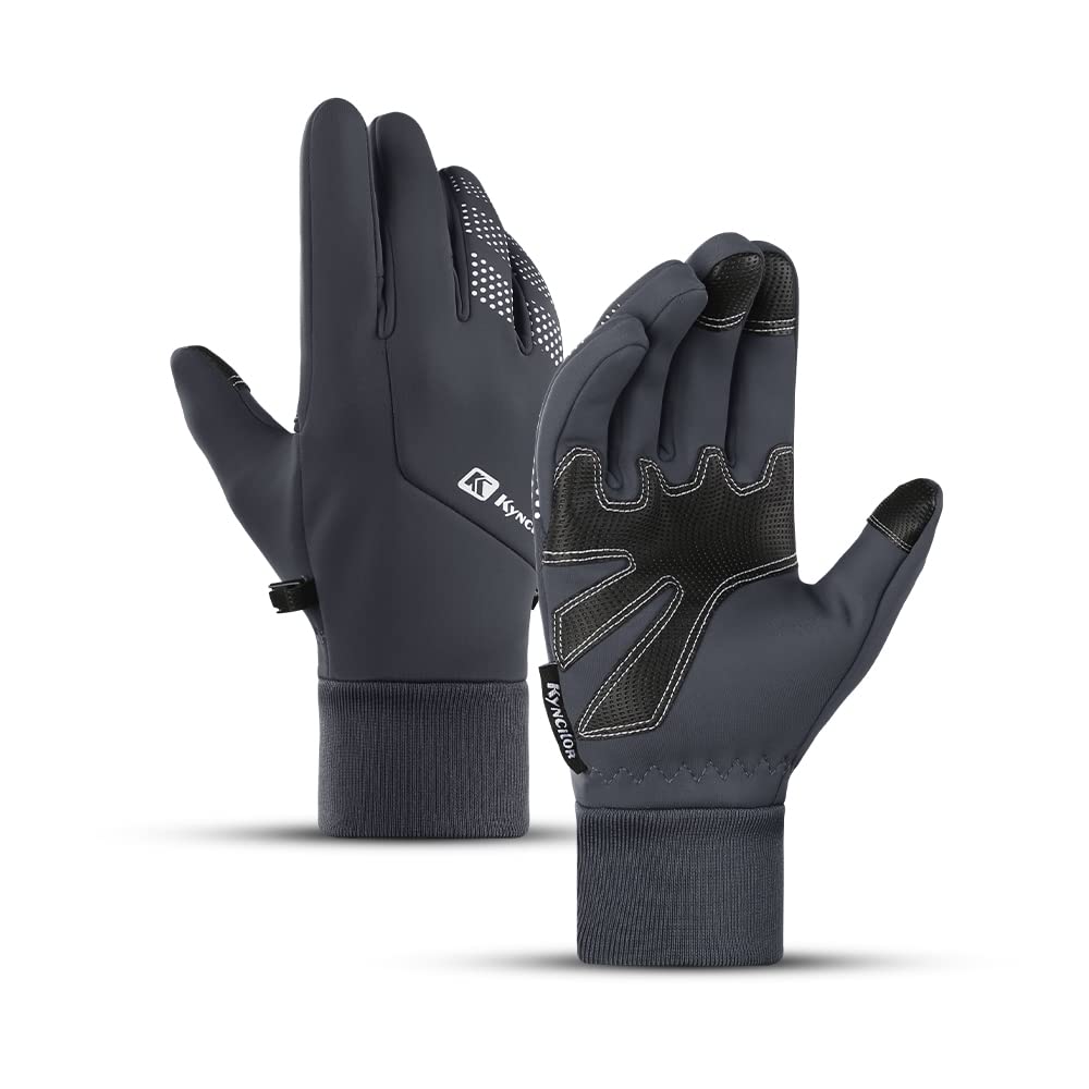 Kyncilor Warm Gloves Touchscreen Winter Gloves for Men Women Anti-Slip Thermal Cycling Gloves for Running Driving Working