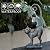 REYISO Fathers Day Decorations Gifts Outdoor Cat Garden Statues with Solar Lights, Home Decor Cat Figurines for Lawn,Patio,Balcony,Porch,Yard Art Ornament- Birthday Gifts for Women Grandma Sister