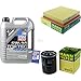 Produktbild QR-PARTS 69361735 Filter Set Inspektionspaket 5 Liter Liqui Moly Motoröl Top Tec 4600 5W-30 MANN-FILTER Luftfilter Ölfilter