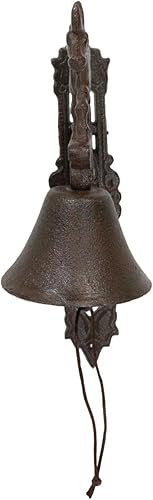 Miniatura 2 de Ebros Gift Campana de hierro fundido rústico vintage bosque occidental Grand Elk alce puerta pared cena patio granja campana al aire libre casa de