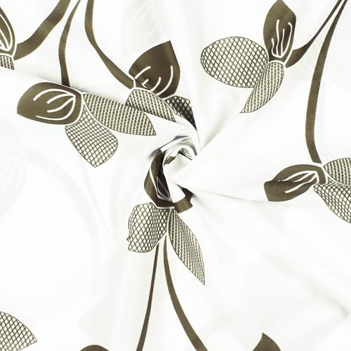 Image of Door Curtains 7 feet Long Set of 2 | Floral Design | Polyester, Light Filtering Curtains and Drapes | Curtains for Living Room | (118 x 215 cm, Grayish Green) | Perfect for Home Decor