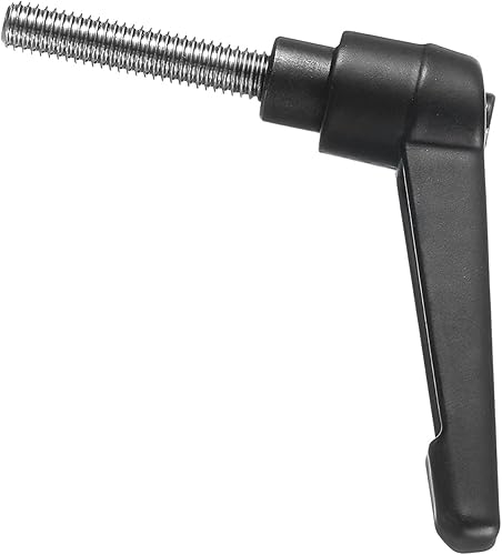 Miniatura 22 de uxcell 5 piezas de manija de palanca de sujeción ajustable M8 x 0.630 in óxido negro métrico acero al carbono macho roscado perillas de mano