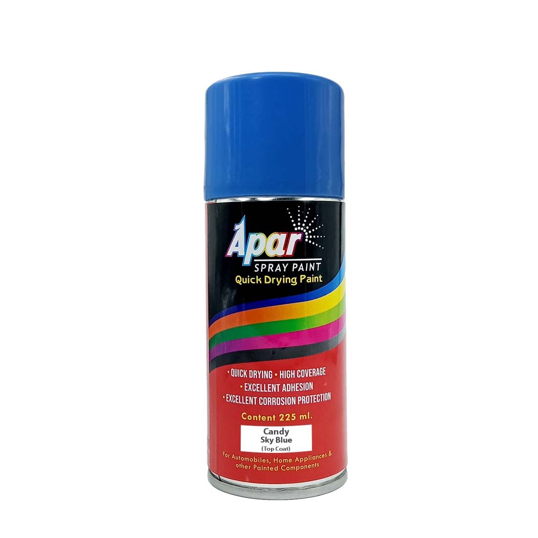 APAR Candy Sky Blue Spray Paint - 225ml (Pack of 1) for Bicycle, Bike, Cars, Home, Wood, Metal, Furnitures, Art and craft Painting (B097YKMHN6) Amazon Price History, Amazon Price Tracker