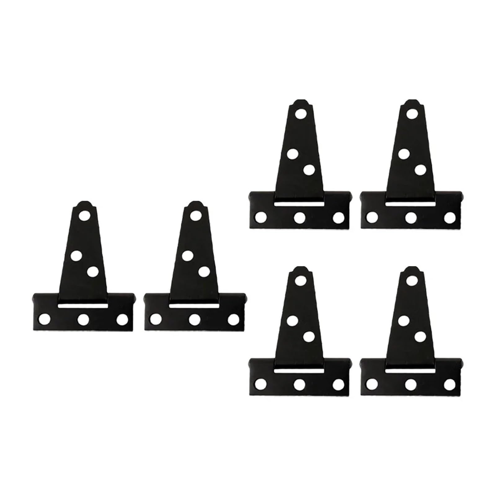 Heavy Duty T Shaped Hinges Iron Material Galvanized Process Furniture Hinges 6Pcs