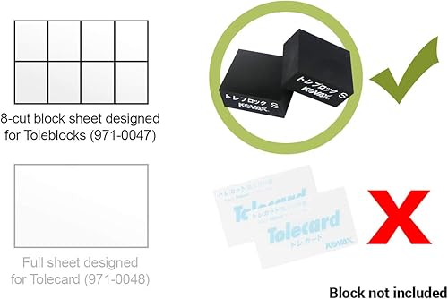Miniatura 6 de Tolecut PSA Hojas de lijado de bloque de 8 cortes, rosa K-1500, 191-1523, 25 hojas