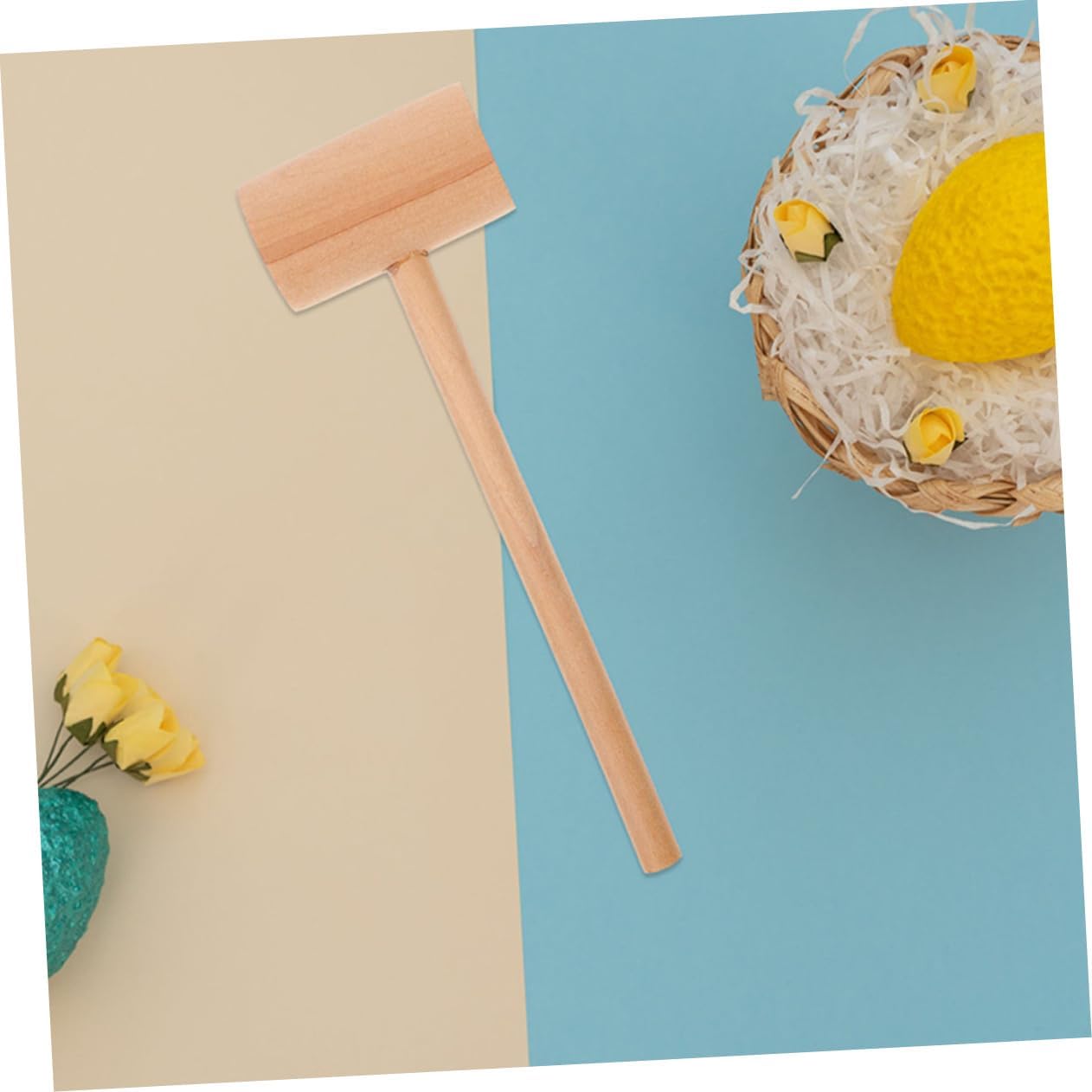 GLEAVI 5sets 3pcs Wooden Crab Mallets Meat Tenderizer Hammer for Seafood for Home Professional Use Compact Design for Easy Shell Opening 3pcs*5