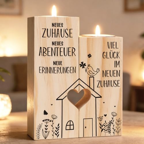 Cadimus Einzugsgeschenke Wohnung, Kerzenständer Einweihungsgeschenk, Neues Zuhause …