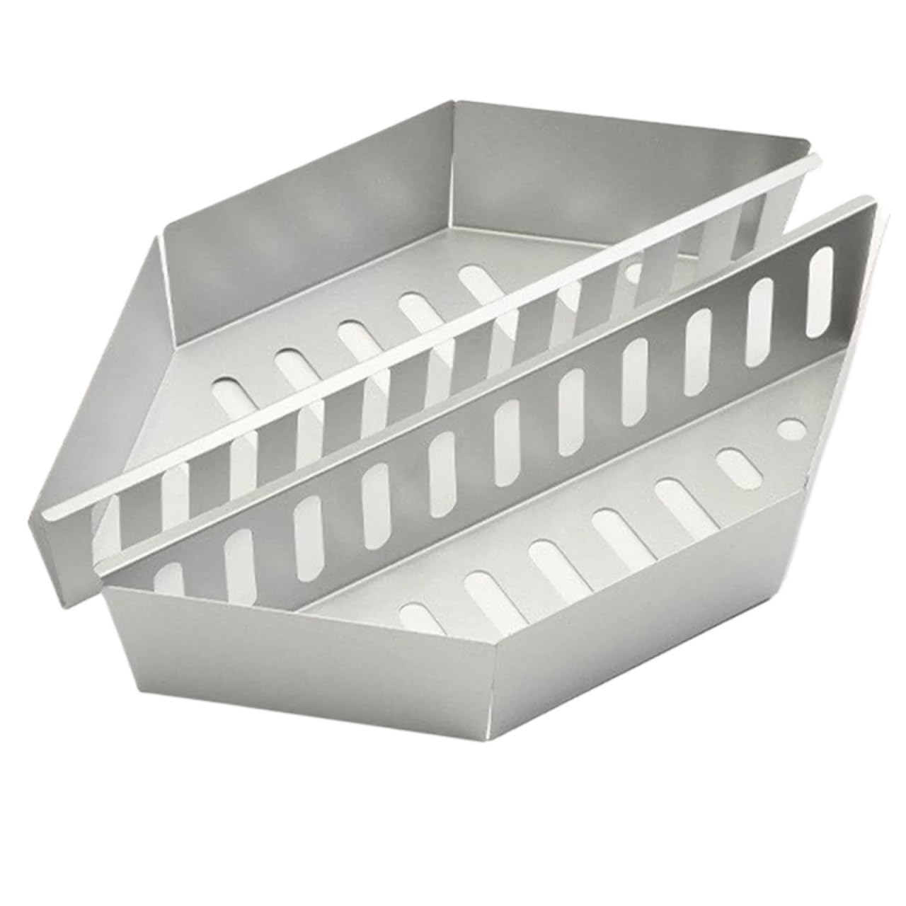 Holzkohlekorb, Grillzubehör, Holzkohlehalter for Grillen im Freien, hitzebeständiges Holz for(2pcs)