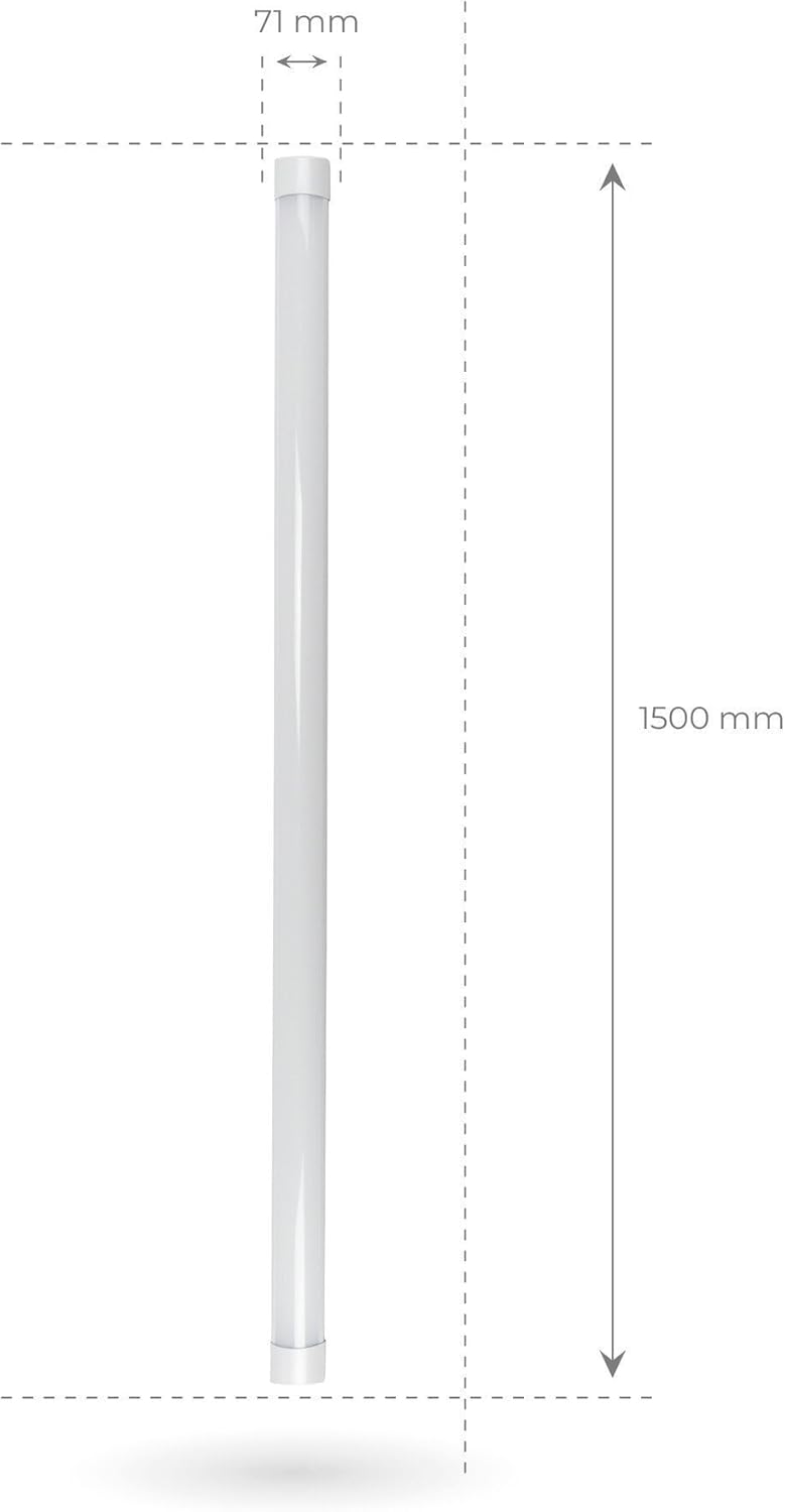 Side profile of an ultra-thin Ledvion LED Batten T8 Tube.