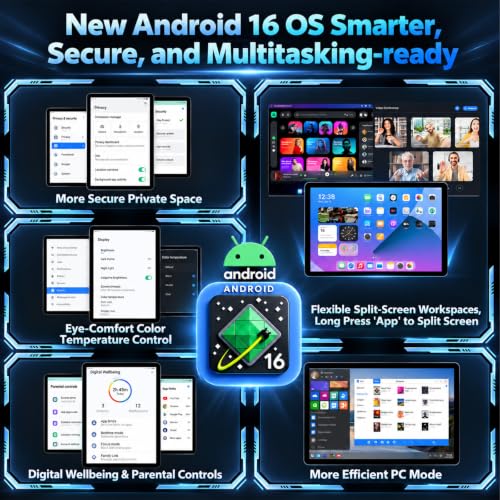 Image of Android 16 Tablet 10 inch - Electronics Tablet with 32GB+256GB+2TB Expand