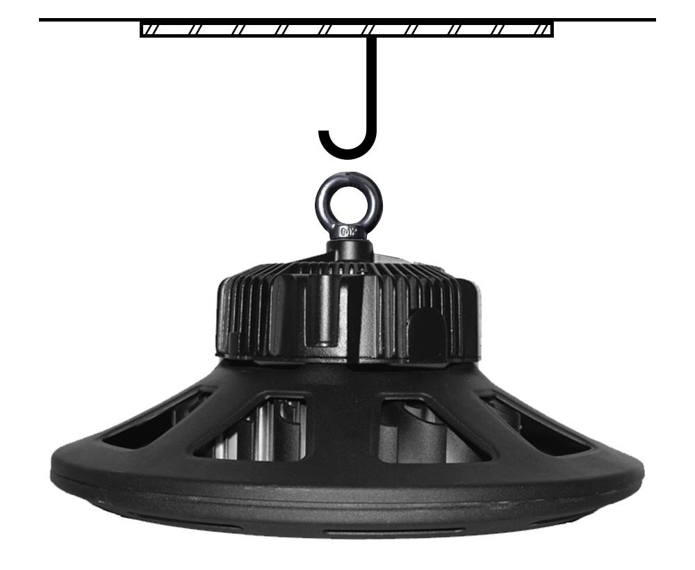 Zestaw 2 lamp LED UFO High Bay o mocy 80 W – 10400 lm, 5700 K, IP65, 100–277 V do warsztatów, magazynów i supermarketów(100w 140lm/w 5 years warranty)