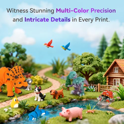 Image of FLASHFORGE AD5X Multi-Color 3D Printer with IFS,Fully Auto Leveling FDM 3D Printer with Max 600mm /s High Speed Printing and Max 300C Nozzle,Large Printing Size 220 * 220 * 220mm