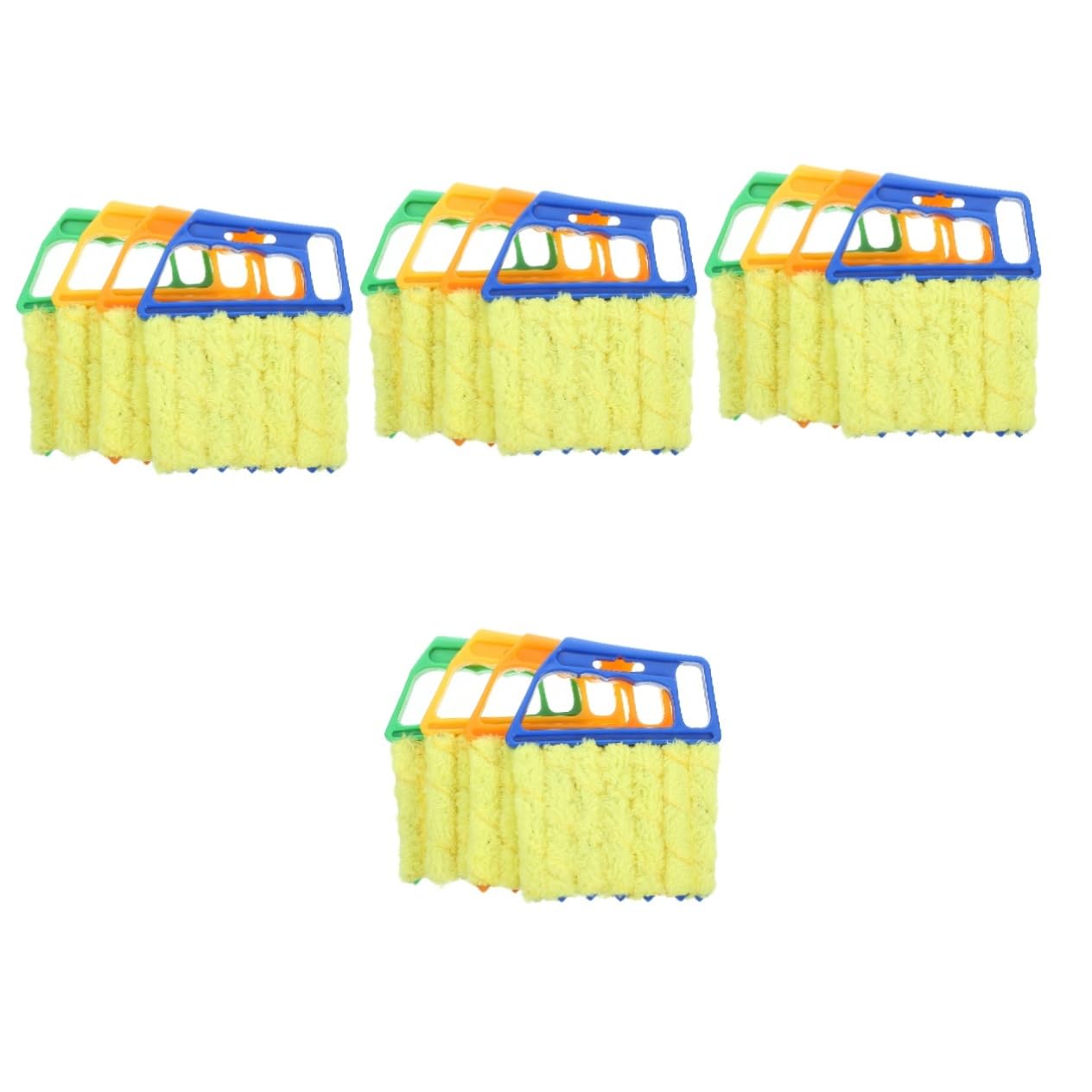 BESTYASH 16piezas Limpiador De Compacto De Herramienta Multifuncional para Ventanas y Rejillas De Ventilación Cepillo De Limpieza Práctico y Lavable Colores Vibrantes
