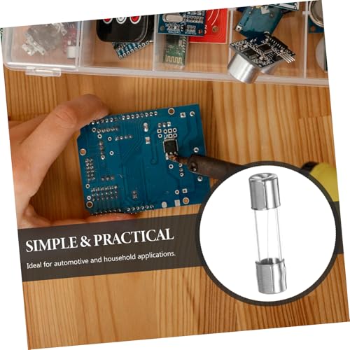 Kit versátil de 100 fusibles de vidrio para automóvil, fácil reemplazo miniatura 3
