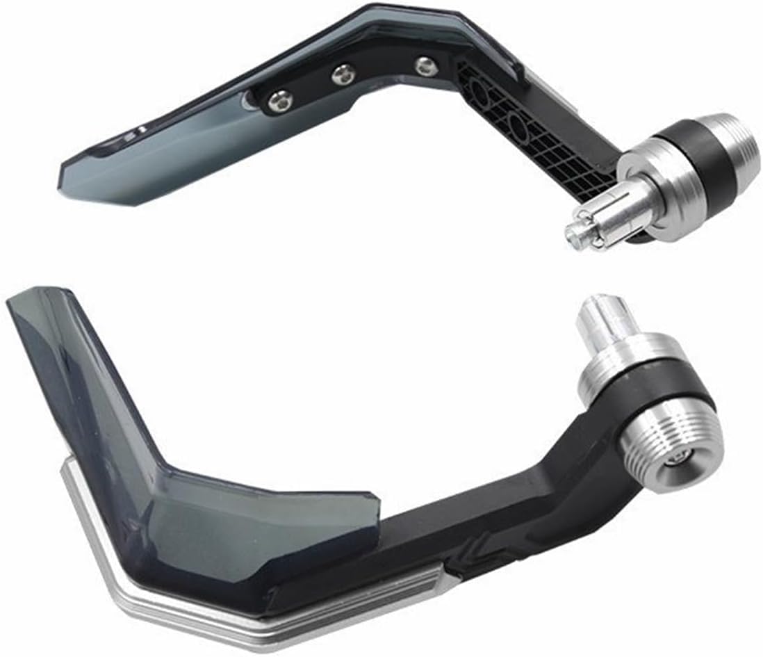 TRP TRADERS® Universal ABS Plastic Modified Handlebar Windshield Hand Protector for Motorcycles (Silver)