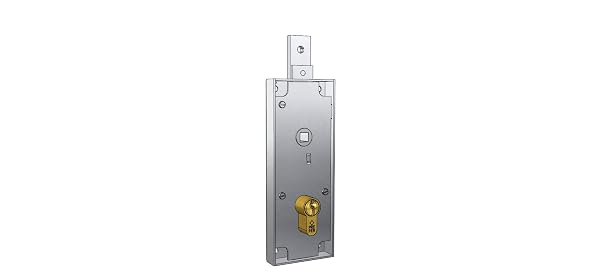 serratura per basculante/garage cilindro a profilo europeo interasse 60 mm