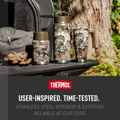 Image of THERMOS, Stainless Steel Food Jar with Spoon, 24 Ounces, True Timber