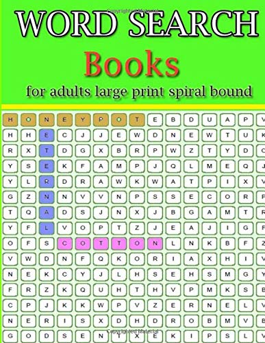 word search books for adults large print spiral bound: Large Print Word Search Puzzles Spiral-bound â€“ Large Print , Brain GamesLarge Print
