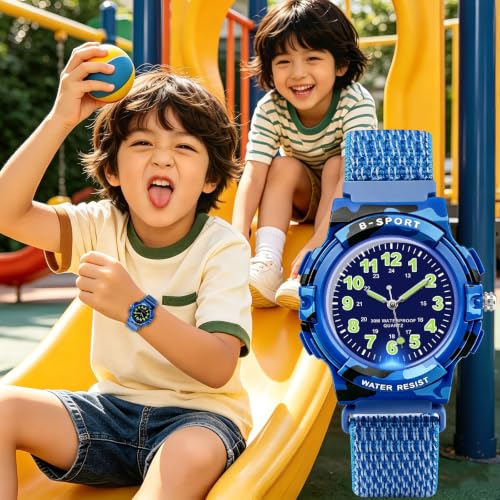 Image of Juboos Kids Watch Analog for Boys Girls Teens Waterproof Sport Wristwatch
