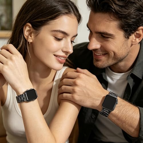 Image of CRIS-BAND Resin Bands Compatible with Apple Watch Series 11 /10 /9 /8 /7 Bands 46mm 45mm 44mm 42mm 41mm 40mm for Women, Strap for iWatch Ultra 3 /2 49mm Series 6 /5 /4 /3 /2 /1 /SE3 Slim Bracelet Wristband