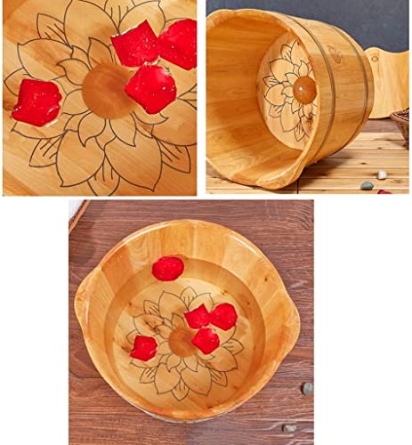 Tina de madera para remojo de pies de cedro miniatura 5