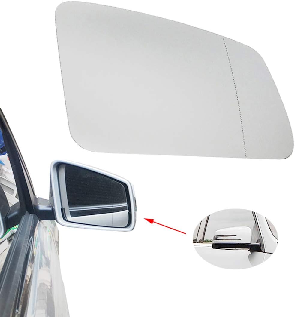Heated Mirror Glass for W204 W212 S/C/E-Class Right (Passanger) Side