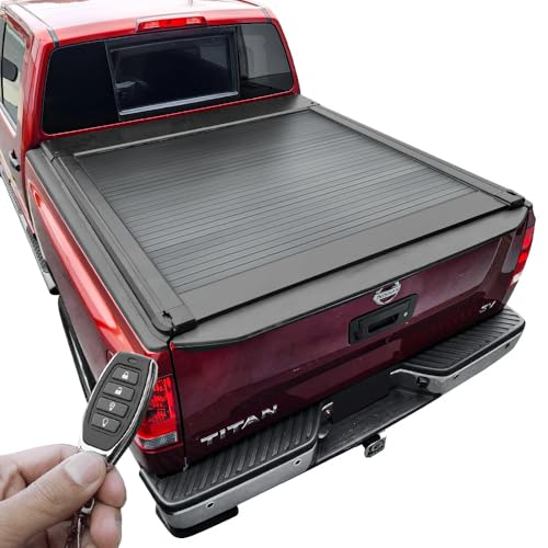Syneticusa ER Power Retract Hard Truck Bed Tonneau Cover Fits 2007-2024 Titan 5.5' (67”) Bed Waterproof Retractable