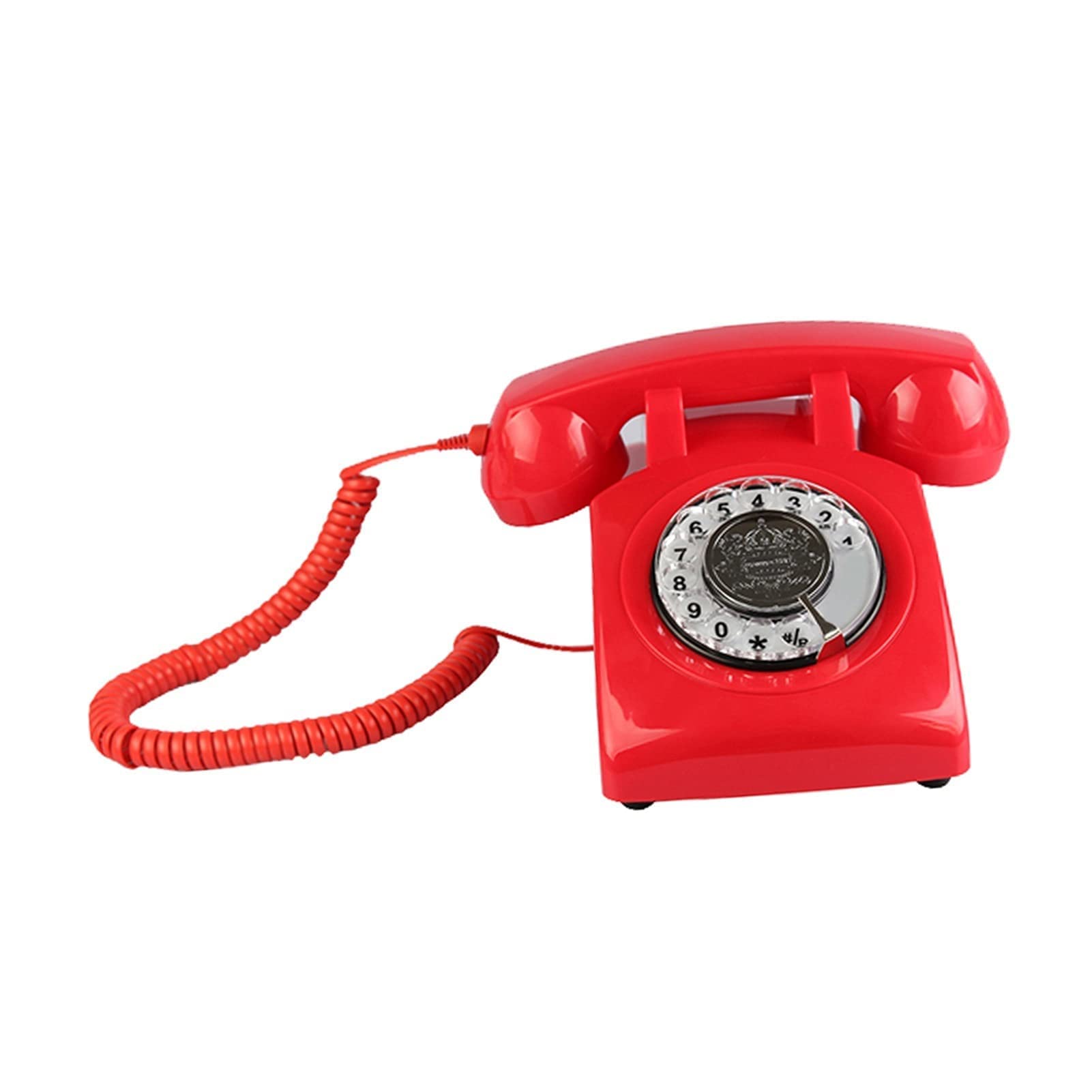 Telefoni Domestici con quadrante rotativo retrò, Telefono con Filo Classico Vecchio Stile Telefono Fisso Vintage per casa e Ufficio, Telefono con quadrante rotativo retrò Vecchio Stile Stile Anni '6
