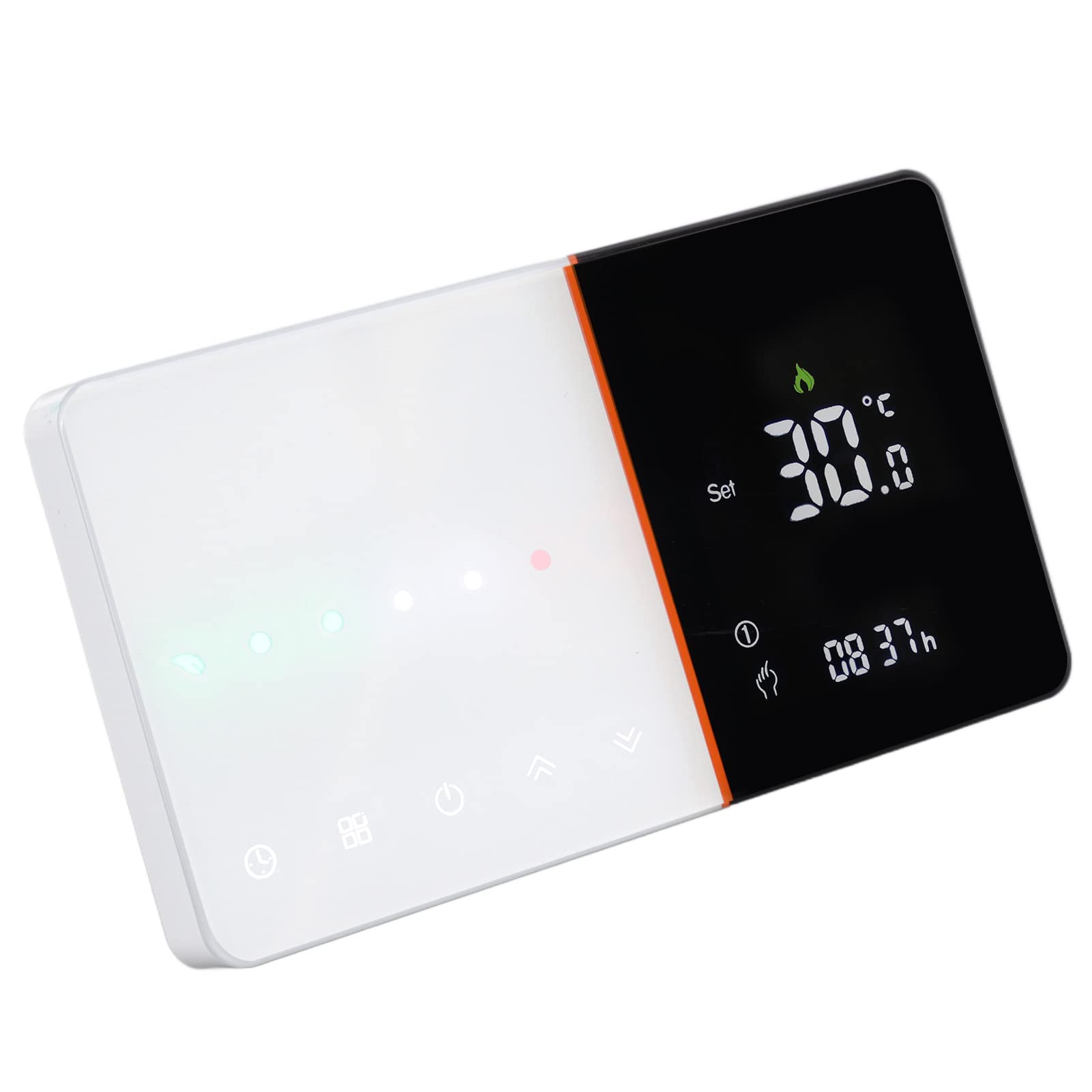 Cocoarm WiFi-Smart-Thermostat, Programmierbarer Digitaler Thermostat, AC 95 Bis 240 V, mit Temperatur, Luftfeuchtigkeit, PM2,5-Display, Sprachsteuerung für Gaskessel, Heimbüro