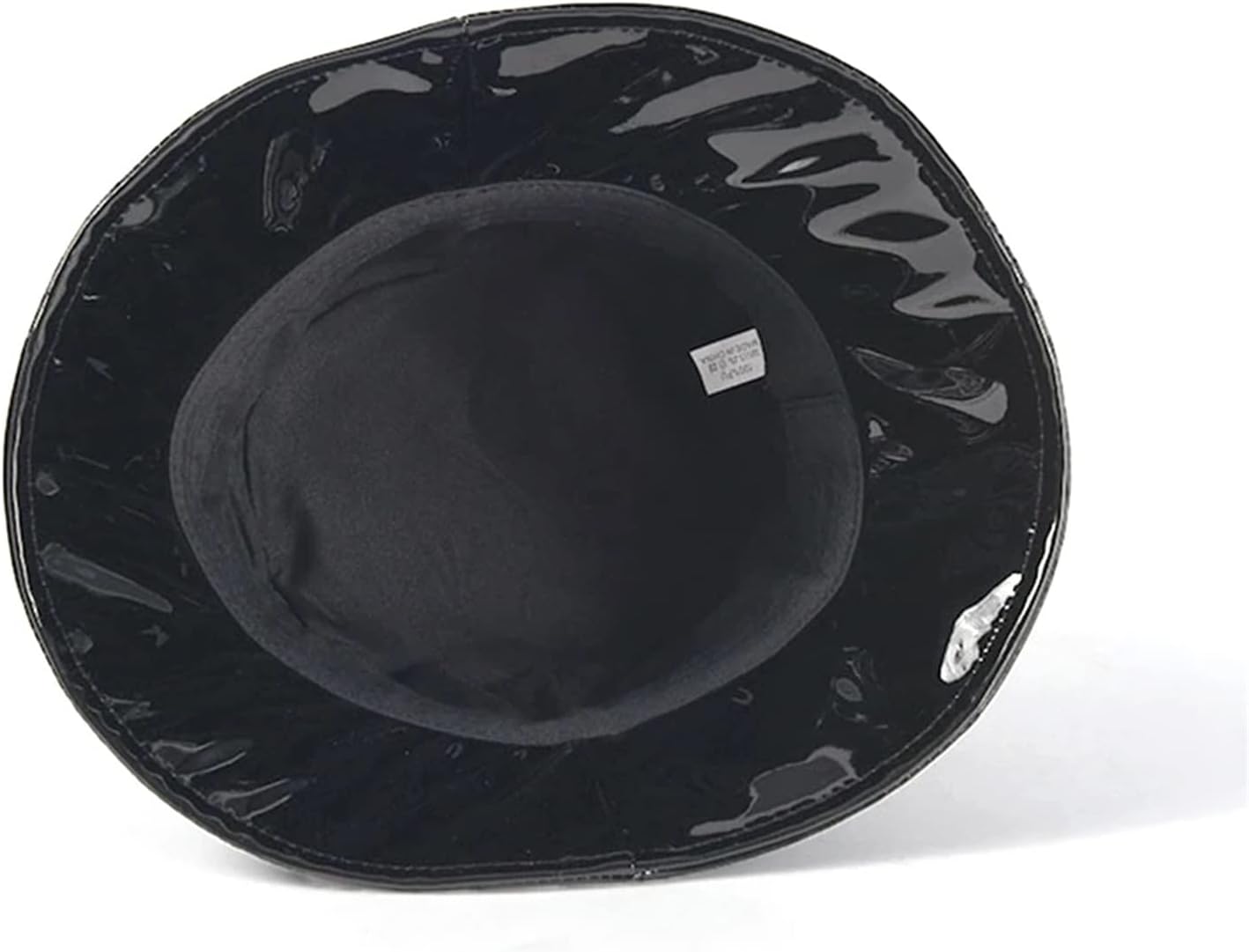 Ladies Leather Hat Unisex Waterproof Rain Bucket Hat Wide Brim