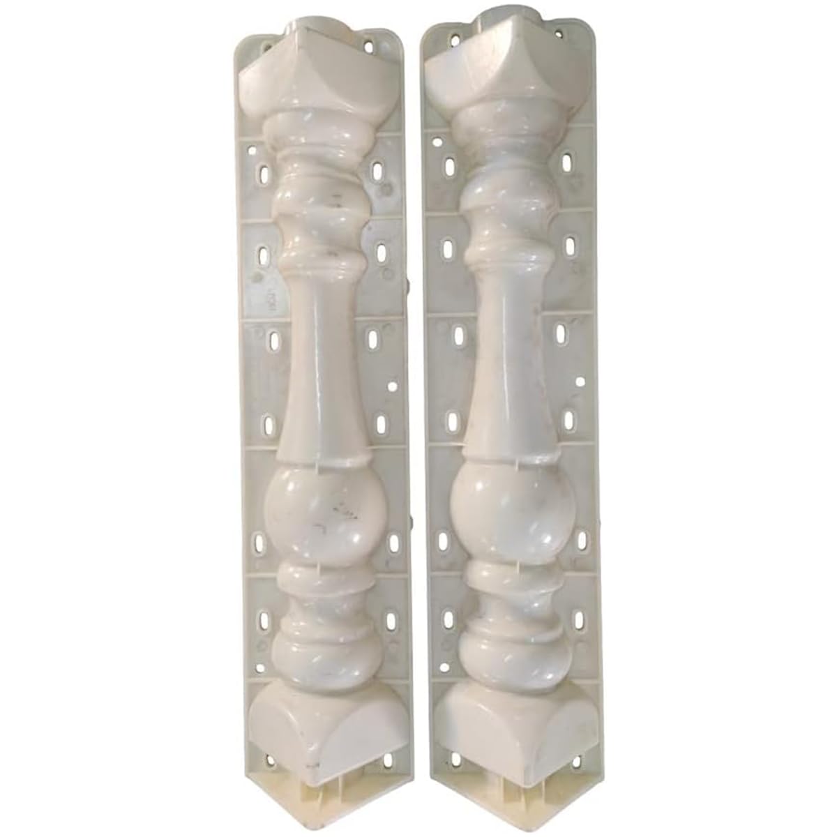 2 Pezzi Stampo per Balustrade Colonna Romana Europea, Stampi per Colonna Anteriore e Posteriore per Cemento, Gesso, Cemento, Plastica, per la Decorazione di Giardini, Balconi, Piscine, Parchi