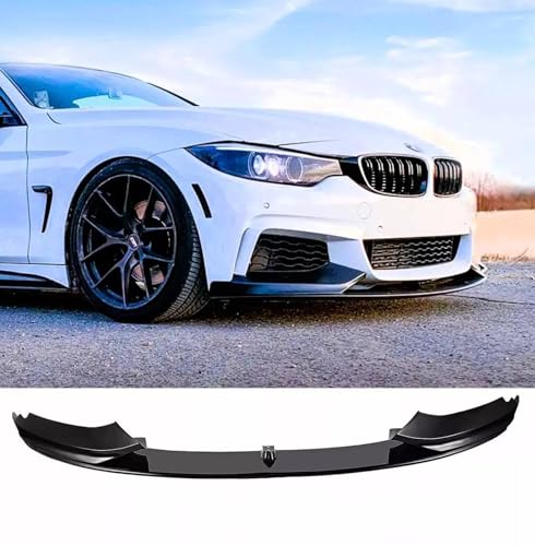 For Auto Perfectionists UK Front Spoiler Compatible With BMW 4 Series F32 F33 F36M Sport 2013-2020 ABS Gloss Black
