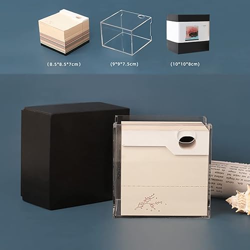 Miniatura 7 de Bloc de notas 3D para tallar en papel, notas adhesivas 3D, notas de conveniencia, árbol de matrimonio, bloc de notas Kawaii con soporte para