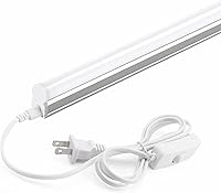 Barrina T5 LED Shop Light 4FT 2200LM 6500K Daylight White 20W Linkable Utility Light for Garage Under Cabinet ETL