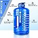 covacure Gallon Water Bottle with Motivational Time Marker - Water Jug with Leak-Proof, Wide Mouth, BPA Free, Large Water Bottle for Gym Fitness, Camping, Hiking(1 Gallon)