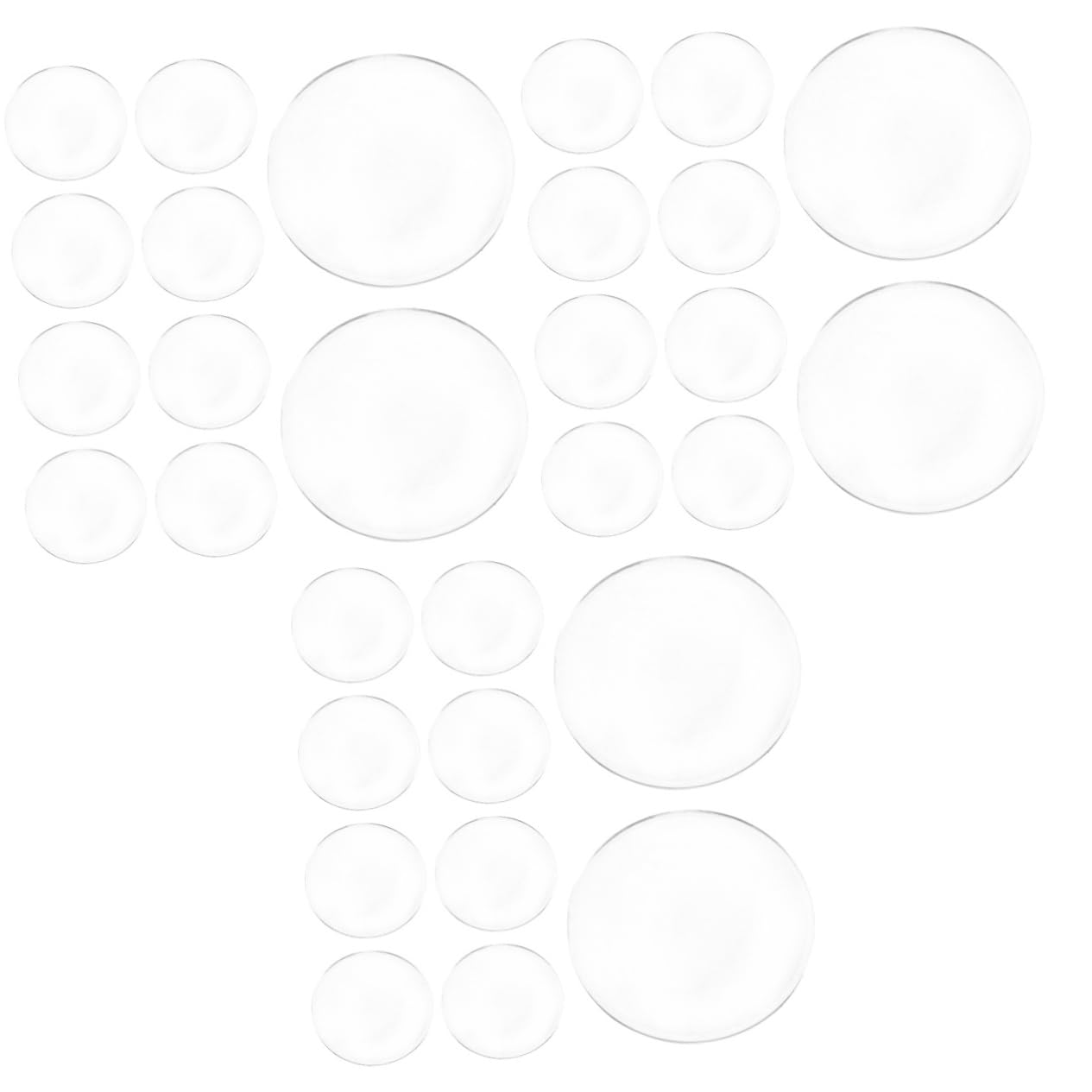 FOMIYES 3sets Acrylic Replacement Vr Lenses Small Convex 3D Glasses DIY Vr Accessories 10pcs*3