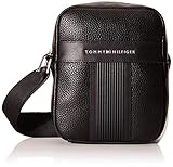 100 % Polyurethan Tommy Hilfiger Herren TH DOWNTOWN MINI REPORTER Taschen, Schwarz, One Size