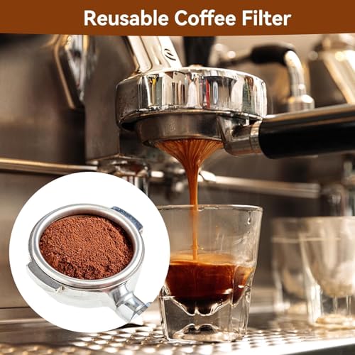 51mm Reusable Stainless Steel Coffee Filter for Espresso Machines - Double Layer Mesh Basket Replacement Accessory - Image 5